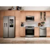 26.7 cu. ft. Large Capacity Side-by-Side Refrigerator with Touch Screen Family Hub in Stainless Steel