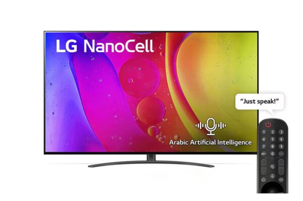 LG NanoCell TV 65 Inch NANO84 Series, Cinema Screen Design 4K Active HDR WebOS Smart AI ThinQ Local Dimming