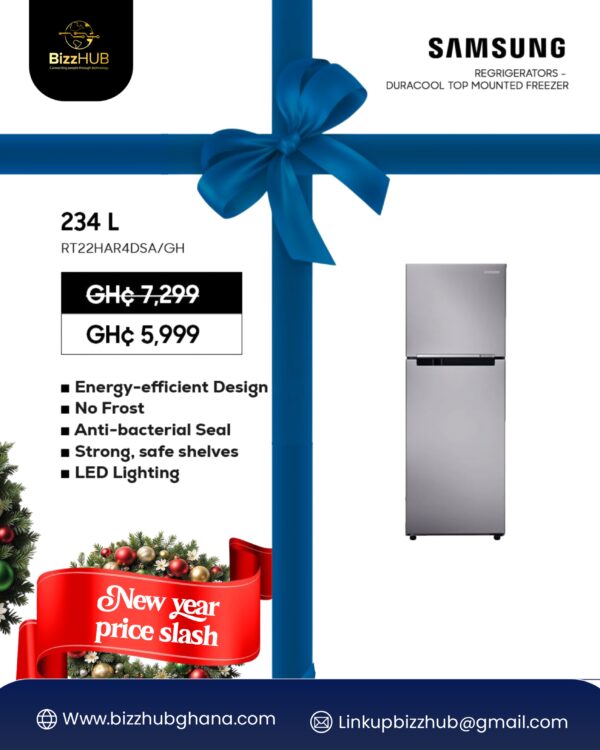 SAMSUNG 234LTRS TOP MOUNT REFRIGERATOR RT22HAR4DSA