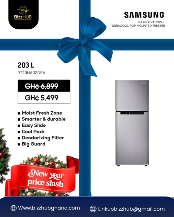 Samsung RT20HAR2DSA 203L (Net) Top Mount Refrigerator