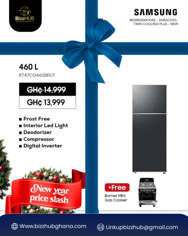 Samsung 460Ltrs Duracool Twin Cooling Plus Refrigerator SKU: RT47CG6631B1UT