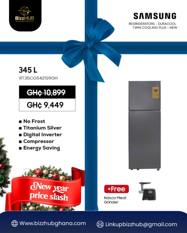 IMG_0683 Samsung 345 L Top‑Mount Frost‑Free Refrigerator : RT35CG5421S9