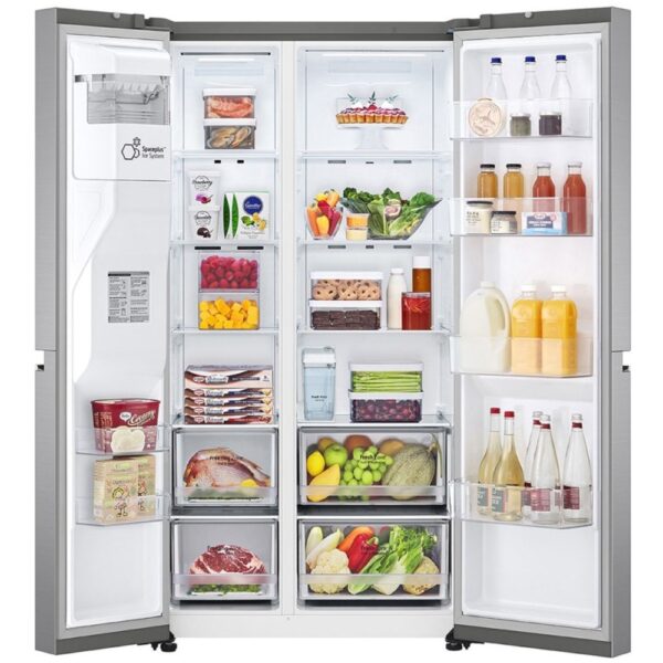 LG 674L Side-by-Side Refrigerator With Water Dispenser  – GC-L257SLRL