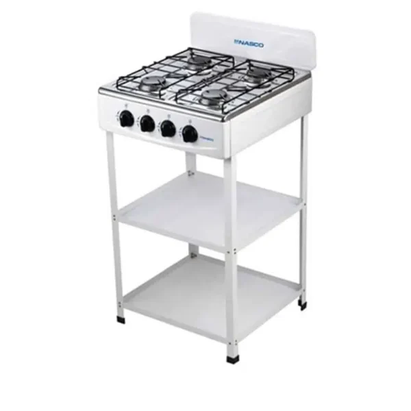 Nasco 4 Burner Gas Stove with Stand -NASGS-K4BSS-S