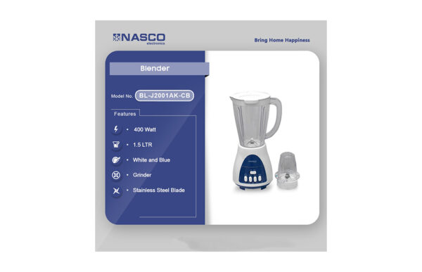 Nasco Blender 400 Watt BL-J2001AK-CB