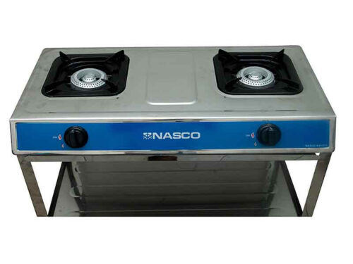 Nasco 2 Burner Stove With Shelve Stand NASGS-K212FS