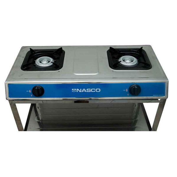 Nasco 2 Burner Stove With Shelve Stand NASGS-K212FS