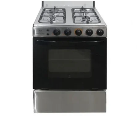 NASCO Stainless Steel Cooker with Lighted Oven - 60x60cm -NASGC-LME60I