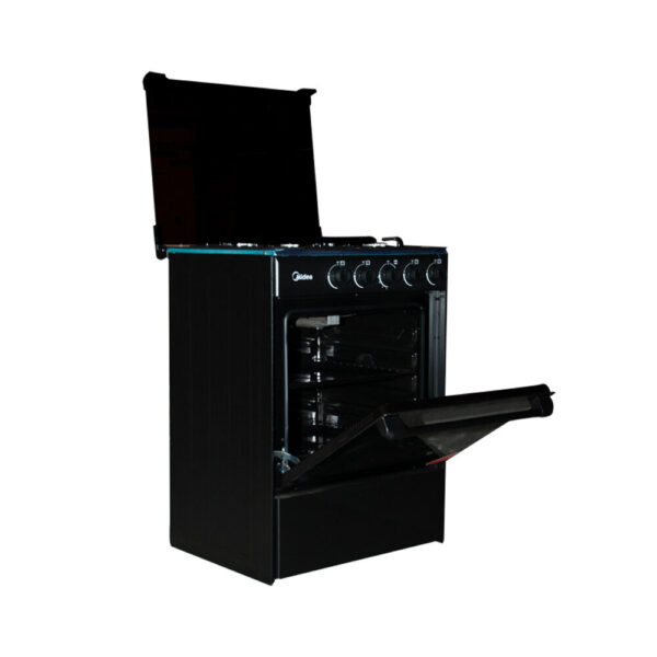 MIDEA 4 BURNER GAS COOKER M-SNIPER60-BLACK