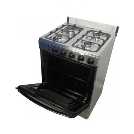 NASCO Stainless Steel Cooker with Lighted Oven - 60x60cm -NASGC-LME60I