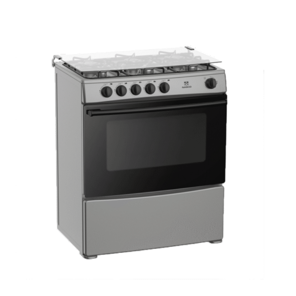 Nasco 5 Burner Gas Cooker Black with Grill NASGC-AMG80B