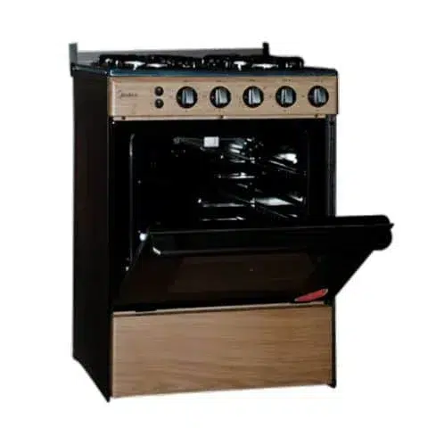 MIDEA 4 BURNER GAS COOKER WITH OVEN/GRILL -BMG6060-WD