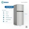 Sigma STMF-A320 -SIGMA Top Mount Refrigerator
