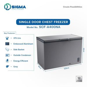 Sigma Chest Freezer – 375 Litres SCF-A400NA