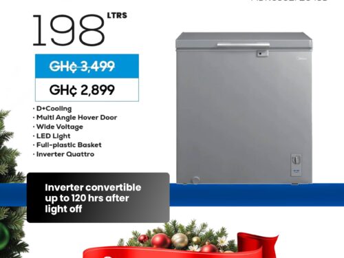 Midea 198 L Chest Freezer – MDRC362FZG43D