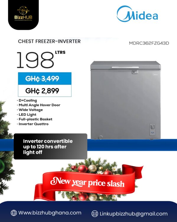 Midea 198 L Chest Freezer – MDRC362FZG43D