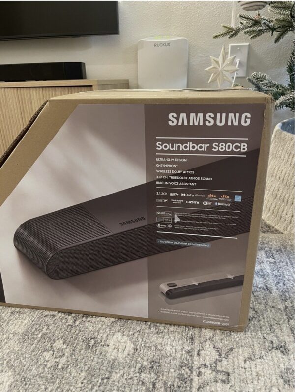 Samsung HW-S80CB/ZA 3.1.2 Channel Soundbar with Dolby Atmos and DTS Virtual: X