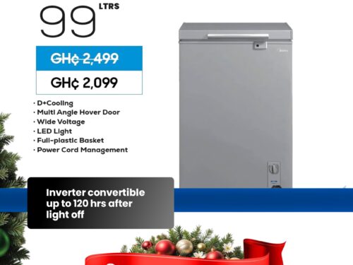 99L Gray Color Chest Freezer Refrigerator MDRC193FZG43D