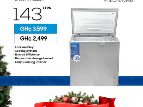 MIDEA 142L Chest Freezer MDRC207FZN43