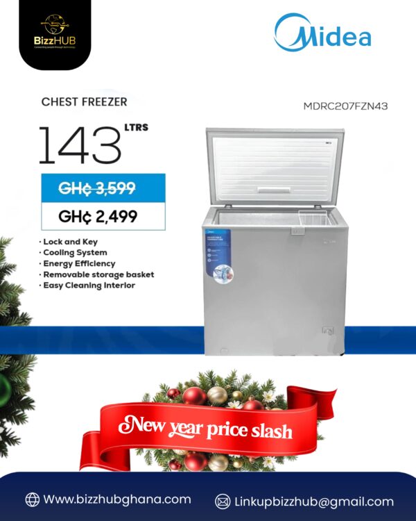 MIDEA 142L Chest Freezer MDRC207FZN43