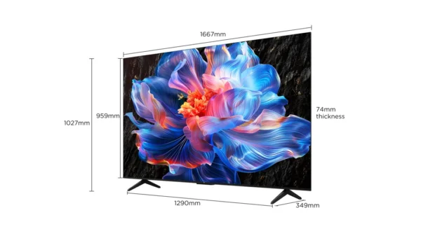 F3 TCL 75'' UHD 4K LED 75P6K SMART ANDROID TELEVISION