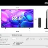 Samsung 85'' QLED SMART 4K: 85Q6F