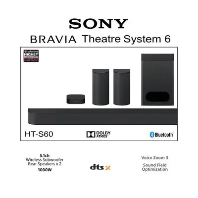 Sony HT-S60 5.1Ch (1000W OUTPUT) soundbar