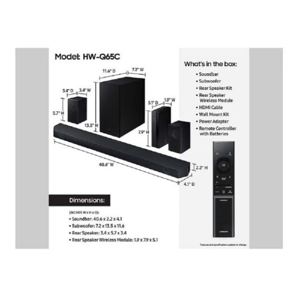 Samsung soundbar Q65C